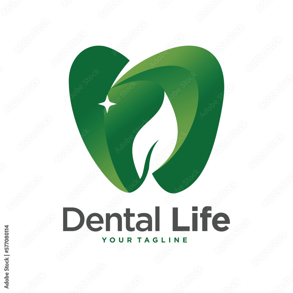 Fototapeta premium dental clinic logo design template