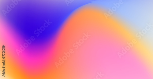 abstract blurry fluid vector background of polar lights. Holographic shiny colors, orange, pink, and blue. eps10 vector
