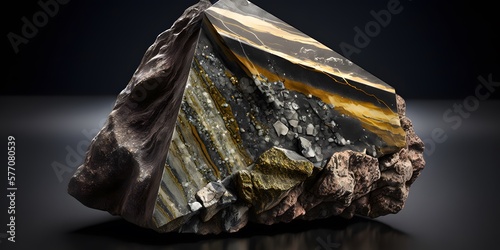 metamorphic rock created using AI Generative Technology photo
