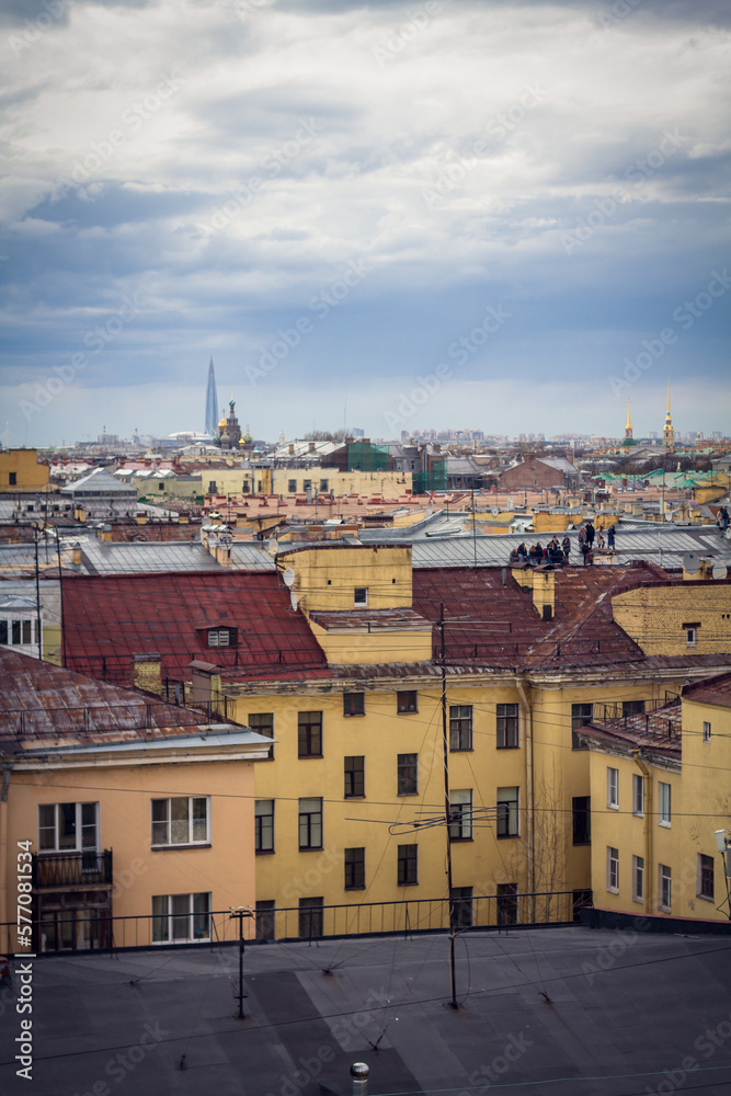 Fototapeta premium view of the old town spb