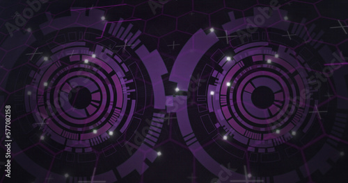 Image of data processing over scopes scanning