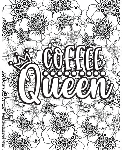 Funny Quotes Coloring pages. Coloring page for adults and kids.