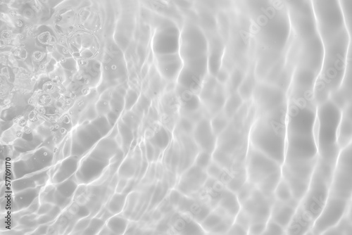 Abstract white transparent water shadow surface texture natural ripple background