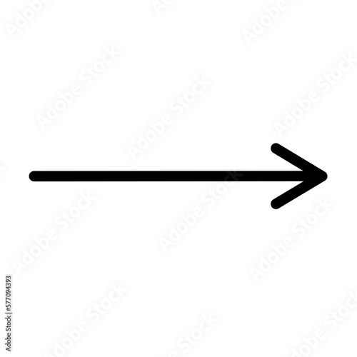 thin arrow stroke icon