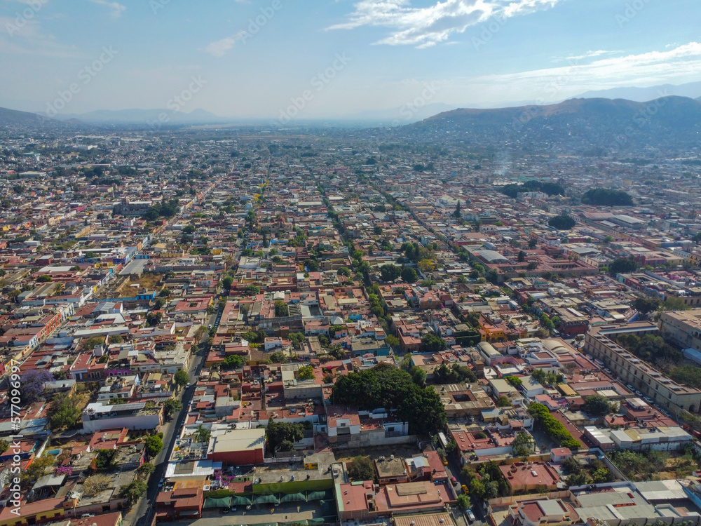 aerial view of the city drone footage city mexico 