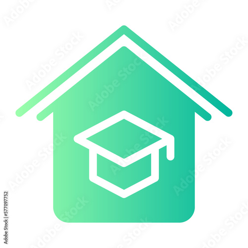 homeschooling gradient icon
