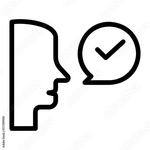 pronunciation line icon