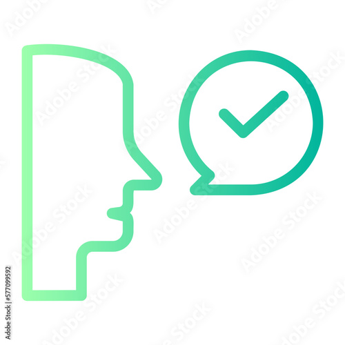 pronunciation gradient icon