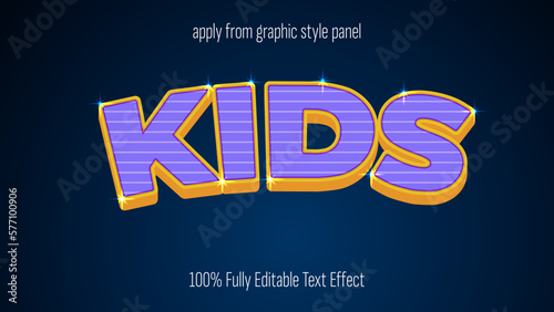 Cool Kids - fully editable premium text effect.