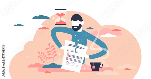 Rework illustration, transparent background. Work adjustment scene to do it again correctly in flat tiny person concept.