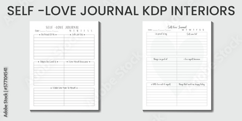Self-love Journal 2023-2024 KDP interior designs