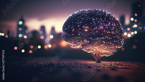 Digital Brain City. Generative AI