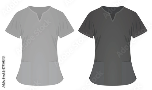Grey spa shirt. vector illustration