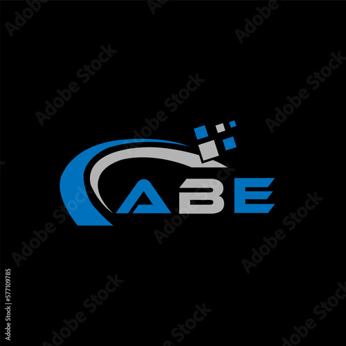 ABE letter logo design on black background. ABE creative initials letter logo concept. ABE letter design. ABE letter design on black background. ABE logo vector. 