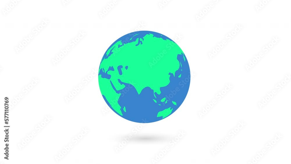 Globe earth rotating animation. Globe earth rotating animation.