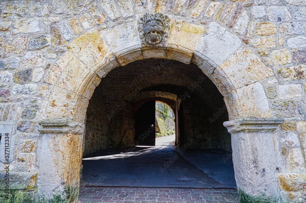 Fototapeta premium Historisches Burgtor der Tecklenburg