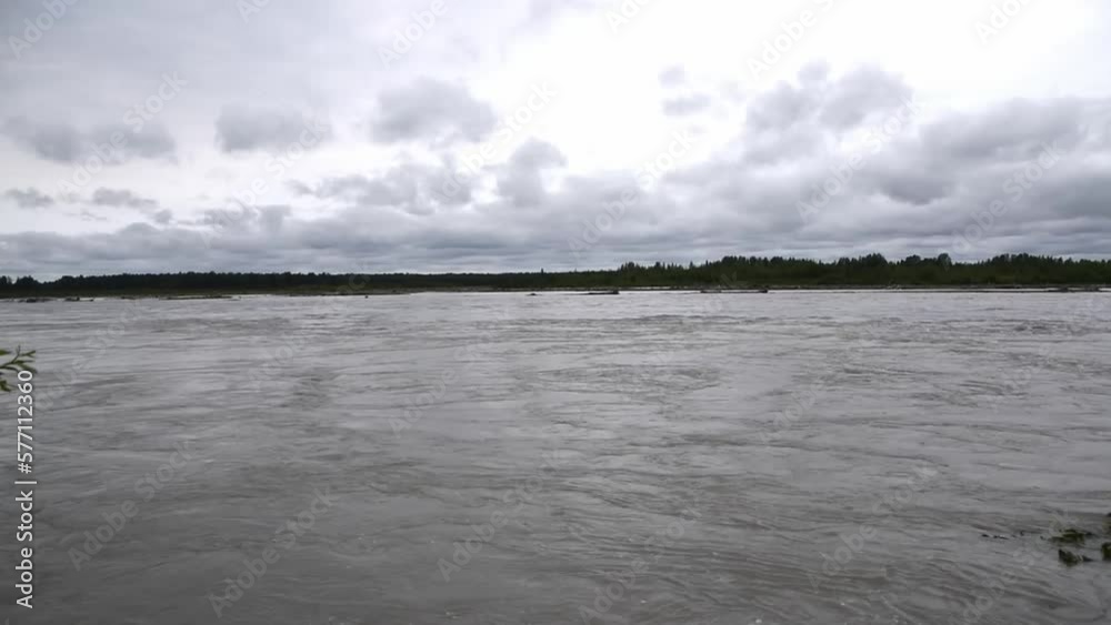 Fast Flowing Alaskan Glacier Melt River Fast Flowing Alaskan Glacier Melt River