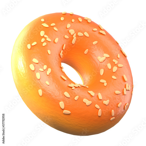 3d rendering of a donut icon