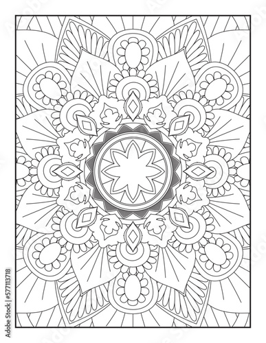 Vector abstract mandala pattern. Coloring book Lace pattern The tattoo. mandala coloring pages. Adults Mandala Coloring Page for KDP Mandala. Coloring Page. Coloring page mandala background.