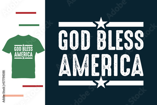 God bless america t shirt design