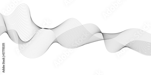 Abstract background with black and gray wavy lines.