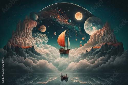 AI Dreamscapes Exploring the Limits of Imagination and Technology AI Generated