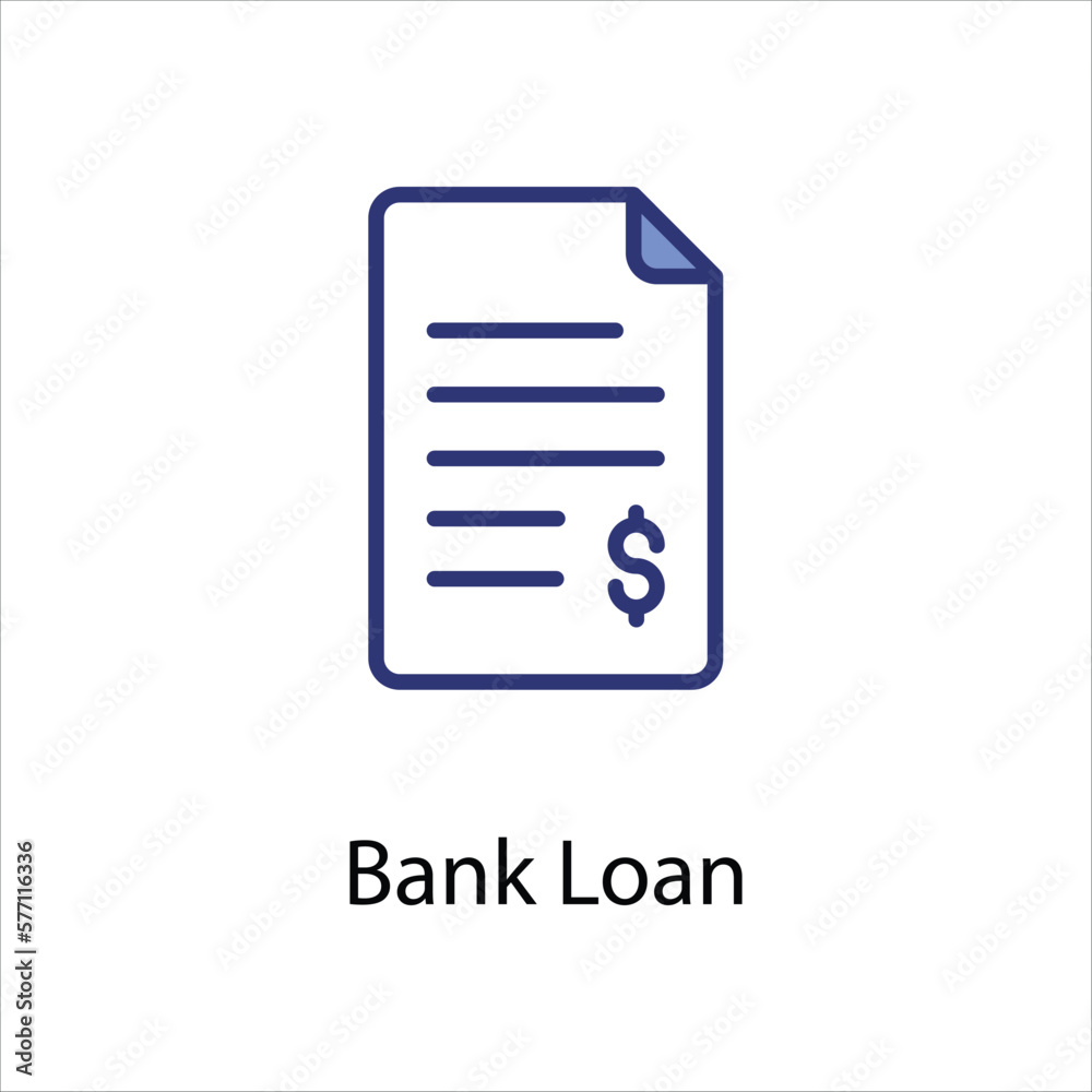Bank Loan icon vector stock Bank Loan icon vector stock