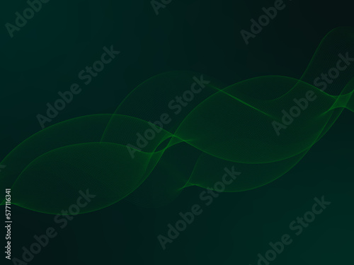 abstract green background with wave lines