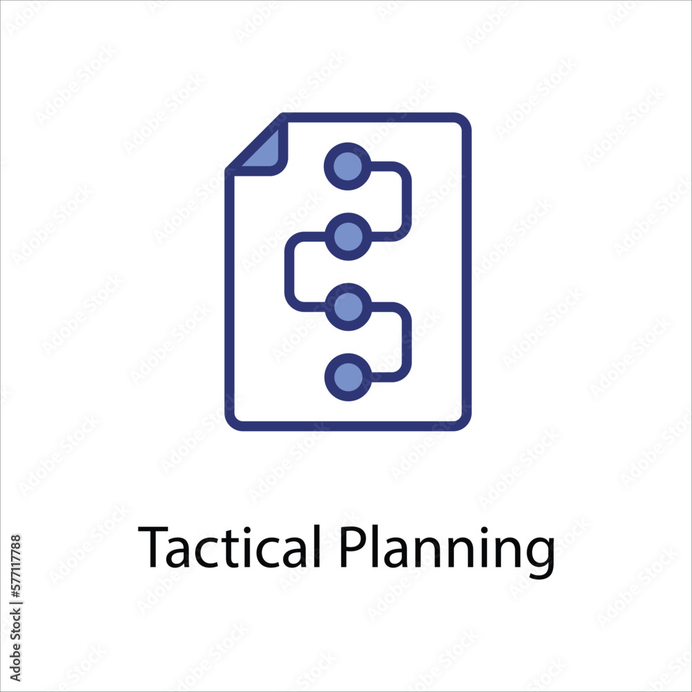 Tactical Planning icon vector stock Tactical Planning icon vector stock