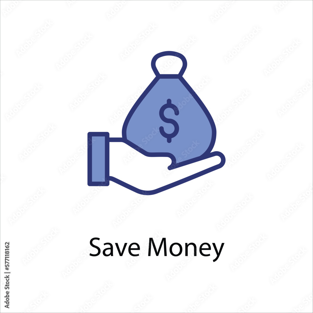 Save Money icon vector stock Save Money icon vector stock