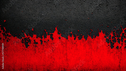 Muro de Hormigón con Superficie Rugosa en Color Rojo y Gris, IA Generativa