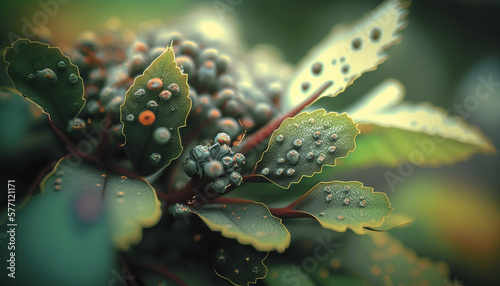 Wallpaper Mural Green leaf texture. Leaf texture, Macro Photography, Bokeh Torontodigital.ca