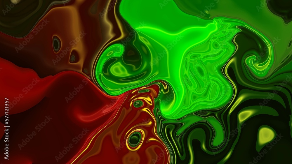   4K.   abstract  beautiful  Color  liquid animation .looping glow twirl background   .