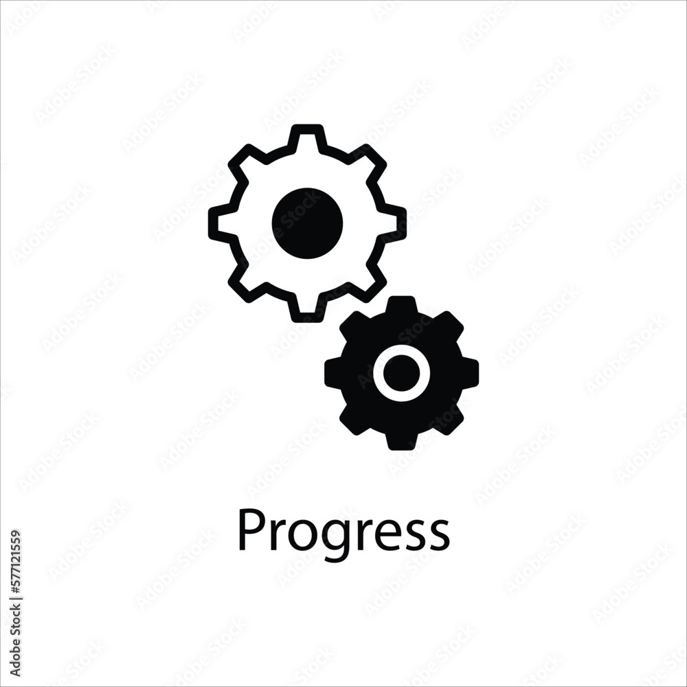 Progress icon vector stock Progress icon vector stock