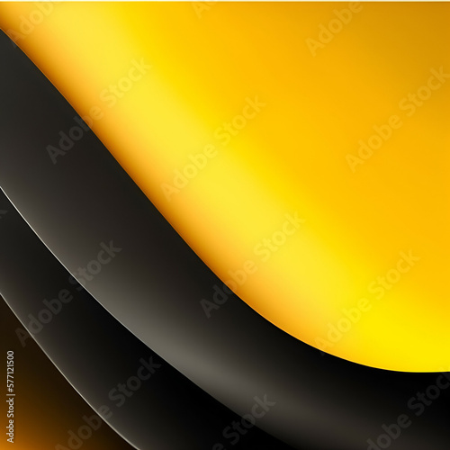 abstract background with gold - Abstract Black and Yellow background - Abstract Background - Generative AI