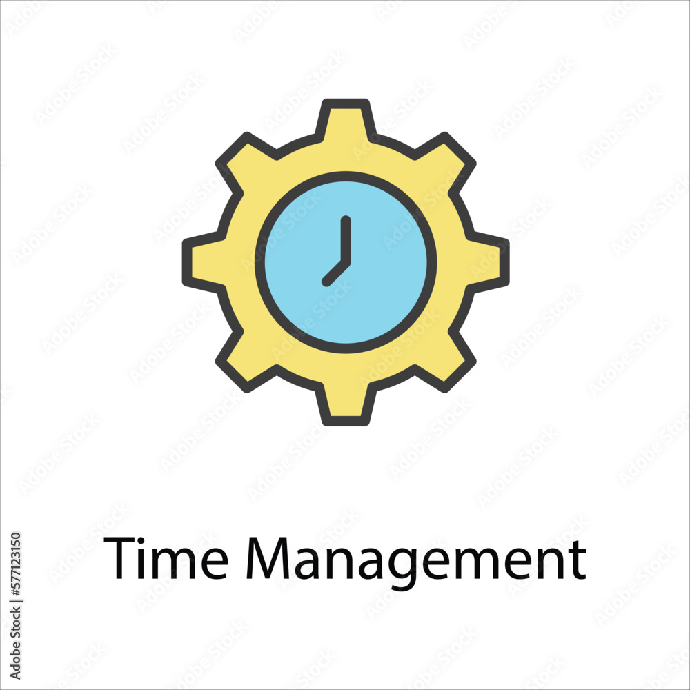 Time Management icon vector stock Time Management icon vector stock