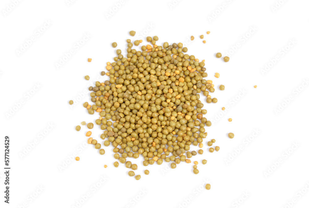 Osmocote fertilizer granules isolated on white background Osmocote fertilizer granules isolated on white background