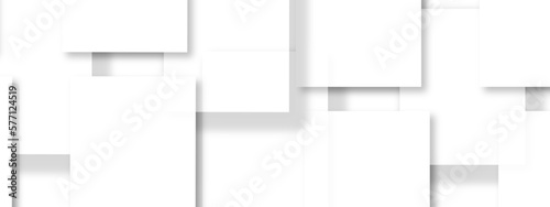 Wallpaper Mural Abstract background with white and gray color technology modern background design . Geometric background with squares in bright light with soft shadows as pattern. Template for branding business . Torontodigital.ca