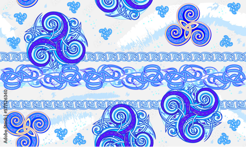 seamless-pattern-ornament-abstract-background-with-ancient-celtic-triskelion-and-triple-trickle-spiral-symbols-luxury-ornate-picture-for-design-fabric-print-mural-wallpaper-vector-illustration-stock-vector-adobe-stock