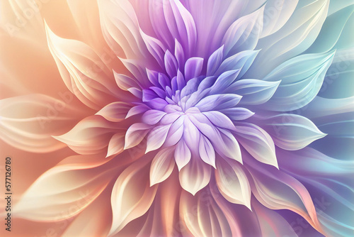 close-up of a flower with a blurred background.generative ai