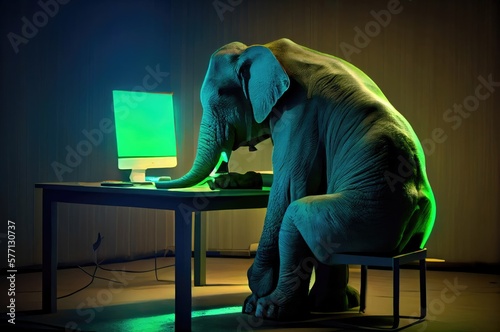 Elephant Analyst Programming Generative AI photo