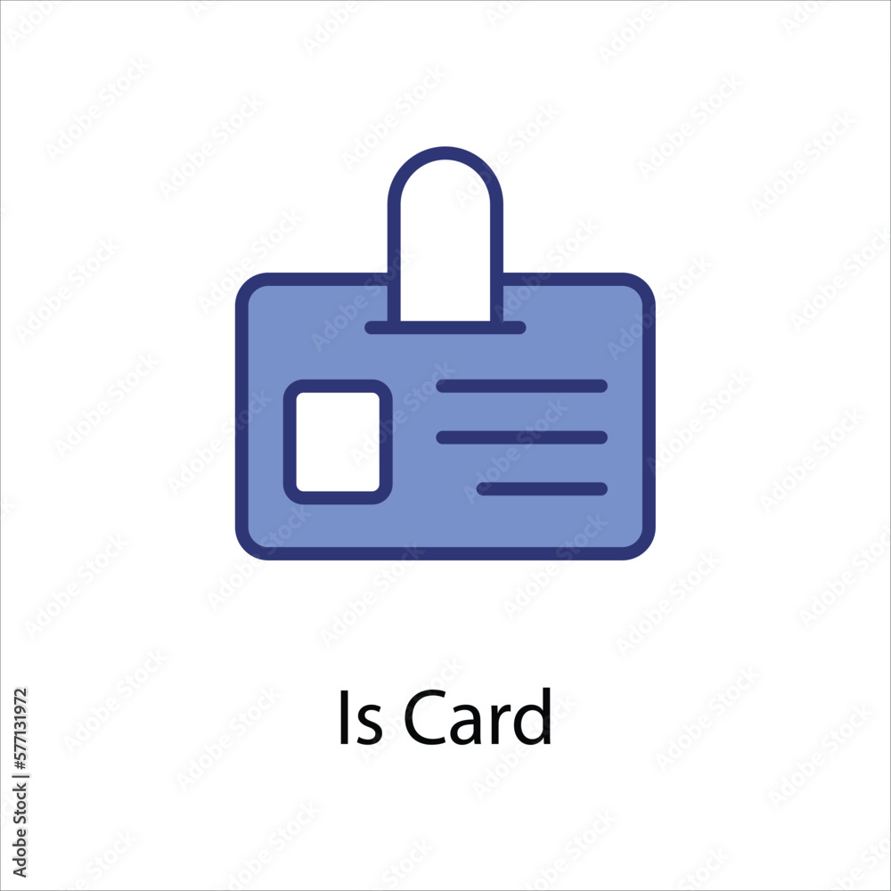 Id Card icon vector stock Id Card icon vector stock