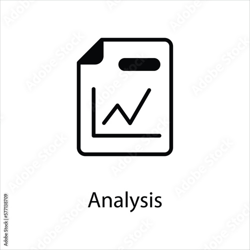 Analysis icon vector stock