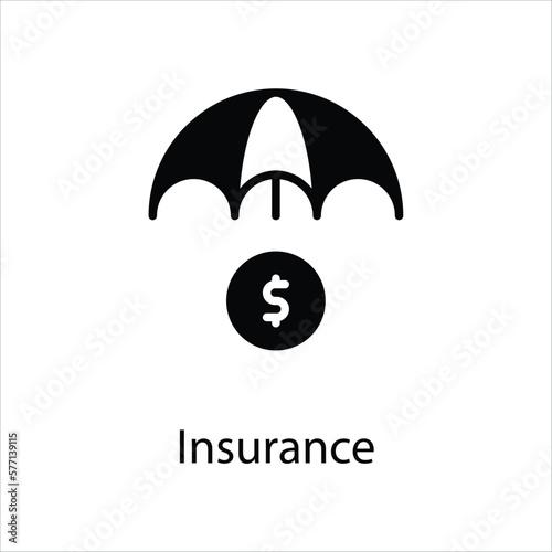 Insurance icon vector stock