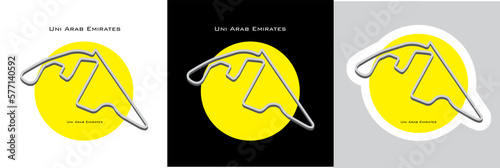 Yas Marina Circuit, Abu Dhabi, Uni Emirat Arab race track vector transparent