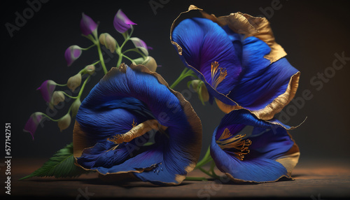 Realistic Butterfly Pea Flower Using Generative AI.