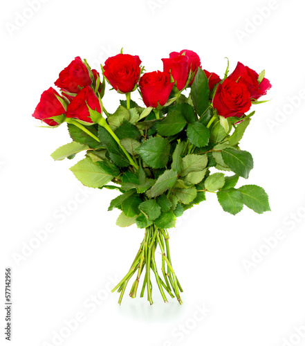 Bouquet of red scarlet roses