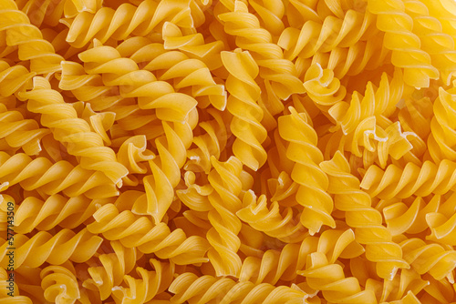 Pasta products in the form of a spiral, texture