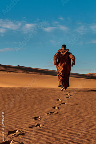 person in the desert