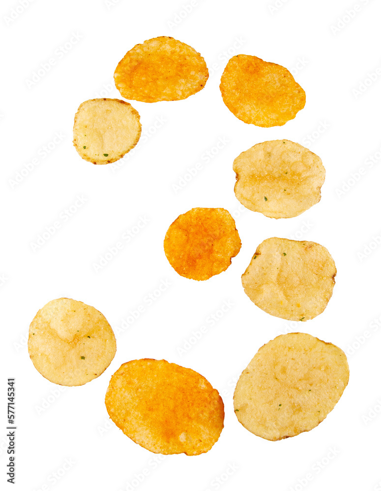 number-0-made-of-potato-chips-and-isolated-on-transparent-png